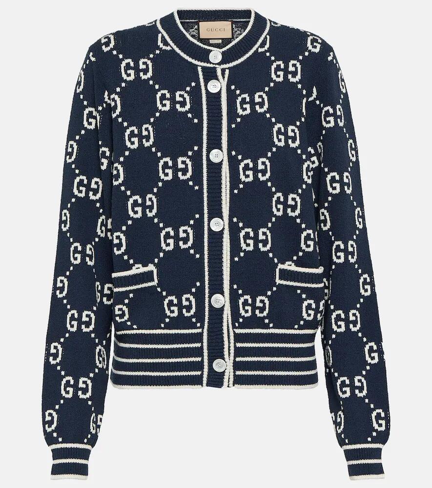 Gucci GG jacquard cotton-blend cardigan Cover