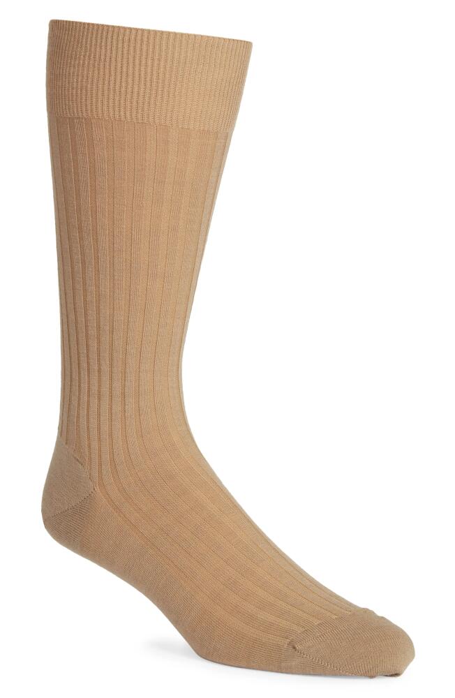 Pantherella Stretch Merino Wool Dress Socks in Lt Khaki Cover