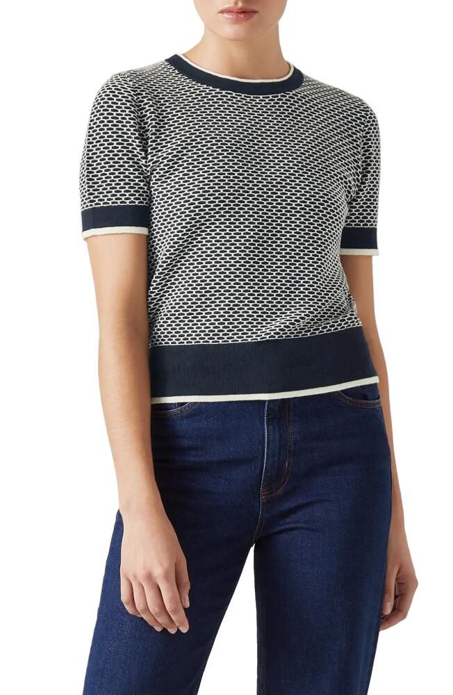 LK Bennett Honey Sweater in Navy/Ivory Cover