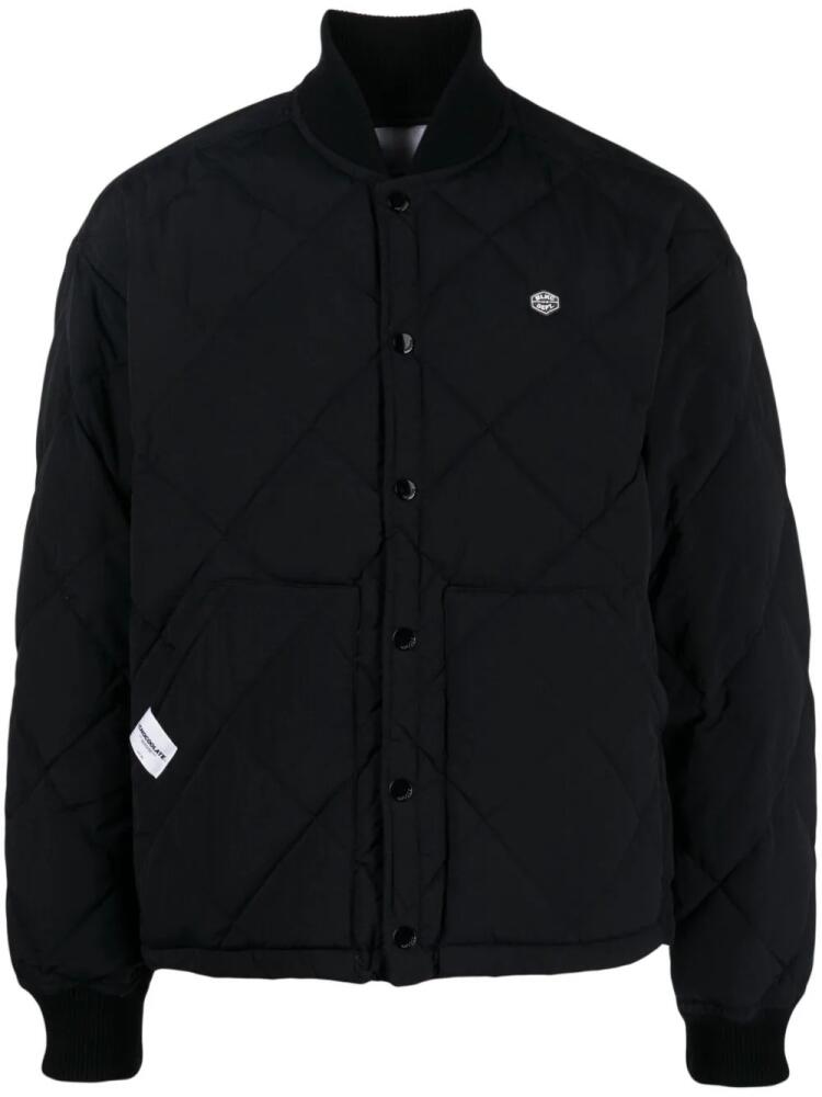 CHOCOOLATE quilted down bomber jacket - Black Cover