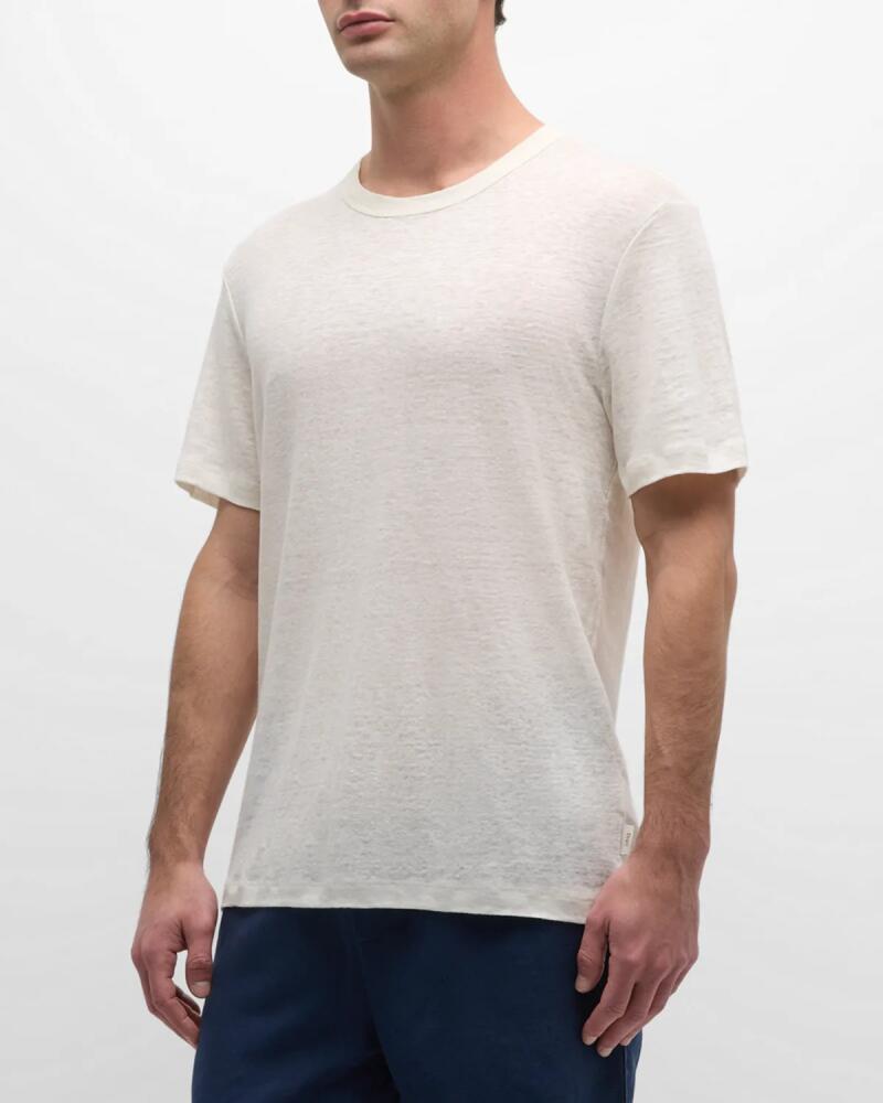 Onia Men's Chad Linen Jersey T-Shirt Cover