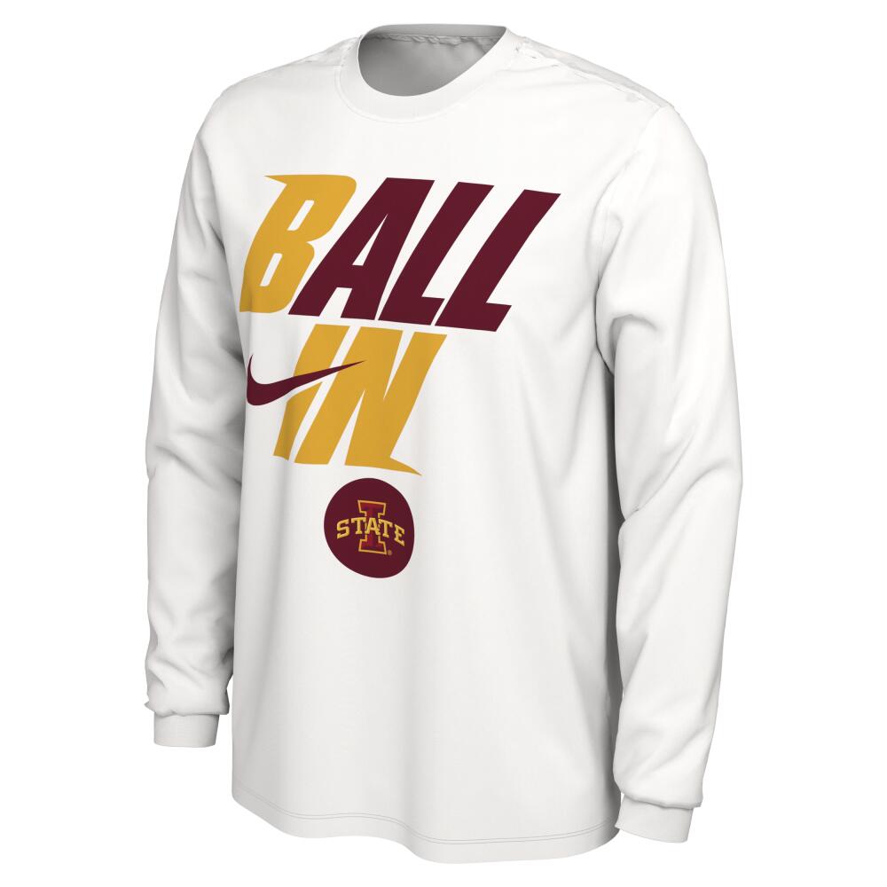 Nike Men's College (Iowa State) T-Shirt in White Cover