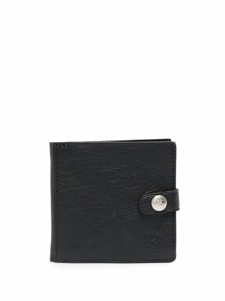 Il Bisonte logo-debossed bi-fold wallet - Black Cover