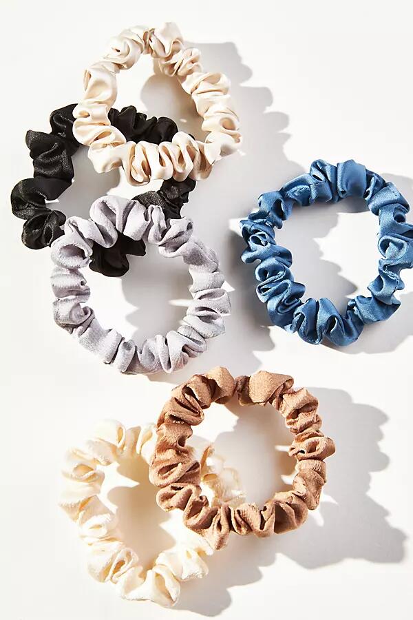 By Anthropologie Satin Hair Ties, Set of 6 Cover