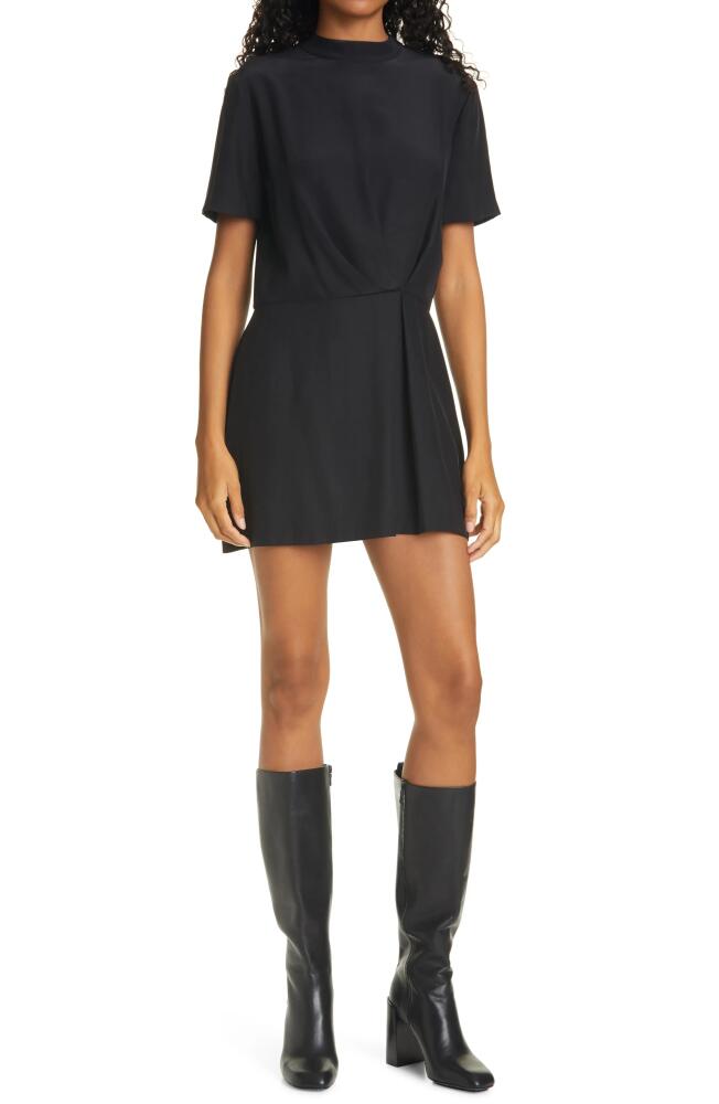 rag & bone Lyla Ruched Silk Dress in Black Cover