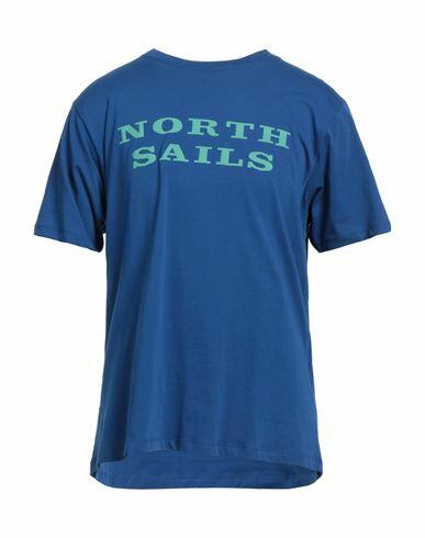 North Sails Man T-shirt Blue Cotton Cover