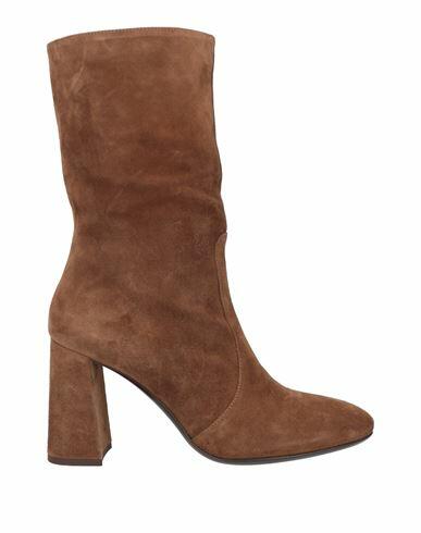 Guglielmo Rotta Woman Ankle boots Brown Leather Cover