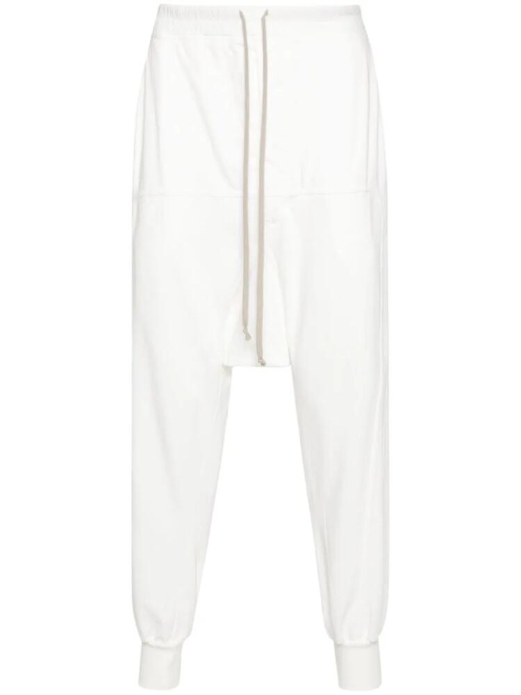 Rick Owens DRKSHDW Prisoner cotton track pants - White Cover