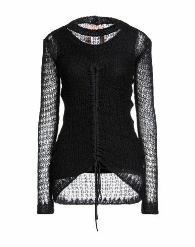 N°21 Woman Sweater Black Mohair wool, Polyamide, Wool Cover