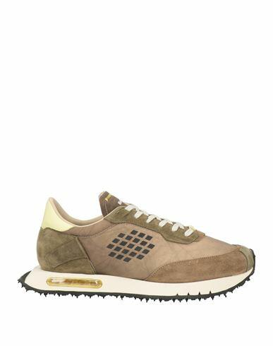 Bepositive Man Sneakers Khaki Soft Leather, Textile fibers Cover