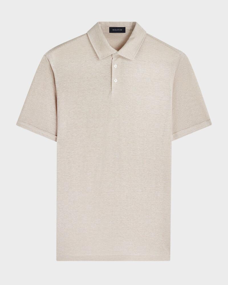 Bugatchi Men's Micro-Stripe Polo Shirt Cover