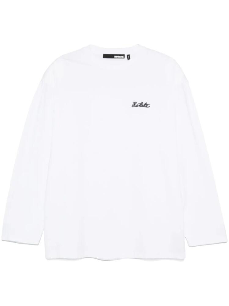 ROTATE BIRGER CHRISTENSEN long-sleeve T-shirt - White Cover