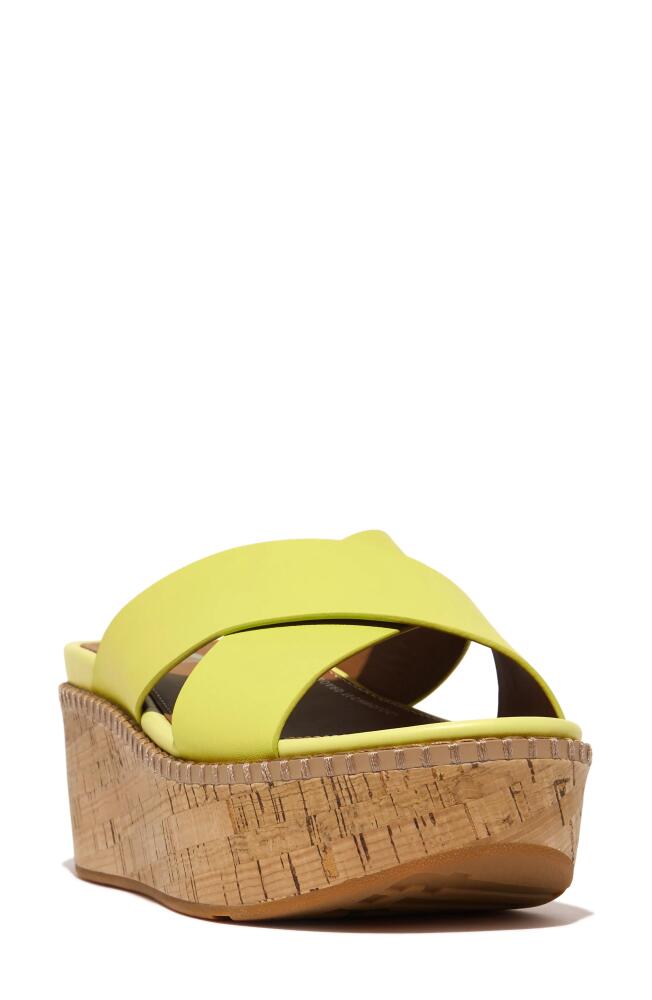 FitFlop Eloise Platform Wedge Slide Sandal in Sunny Lime Cover