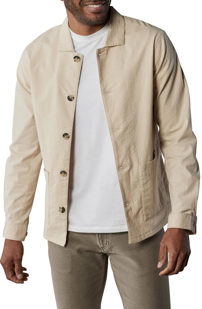 The Normal Brand Seersucker Chore Jacket in Khaki Cover