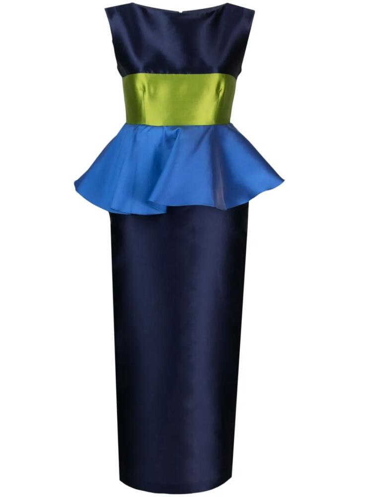 DESTREE Cy colour-block midi dress - Blue Cover