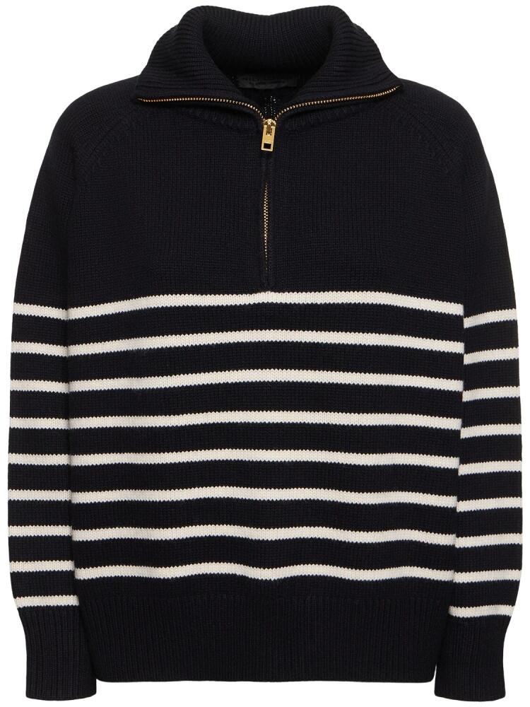 NILI LOTAN Ganze Striped Cashmere Sweater Cover