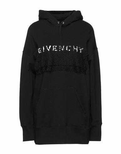 Givenchy Woman Sweatshirt Black Cotton, Viscose, Polyamide, Elastane, Polyester Cover