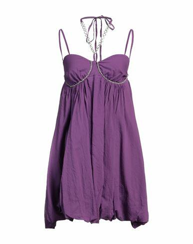 Vicolo Woman Mini dress Purple Cotton Cover