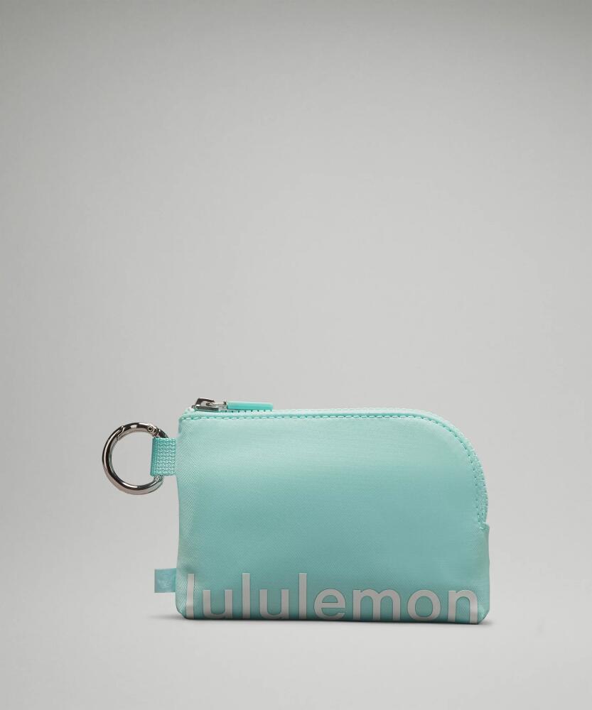 lululemon - Clippable Card Pouch - Blue/Ideal Mint/White Cover