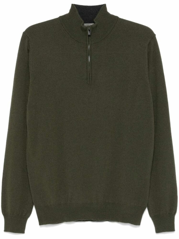 Corneliani mock-neck sweater - Green Cover