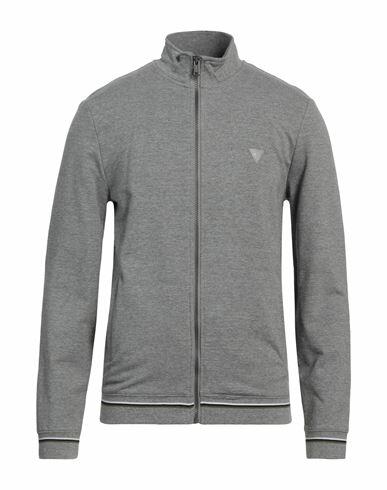 Guess Man Sweatshirt Grey Cotton, Elastane Cover