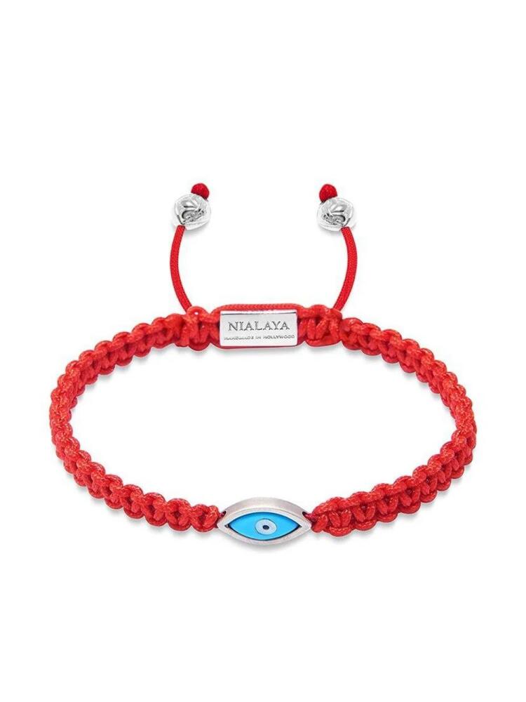 Nialaya Jewelry evil eye-detail string bracelet - Red Cover