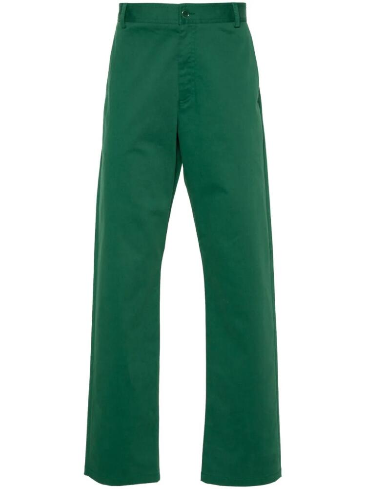 Moschino mid-rise straight-leg chinos - Green Cover