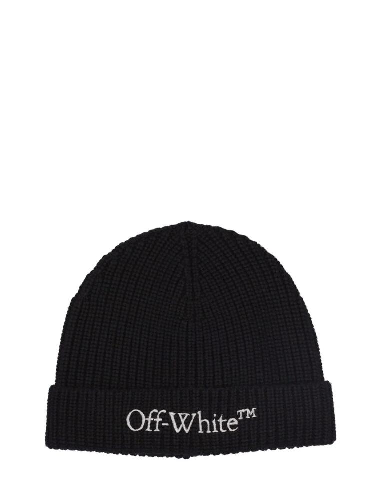 OFF-WHITE Bookish Classic Knit Wool Beanie Cover