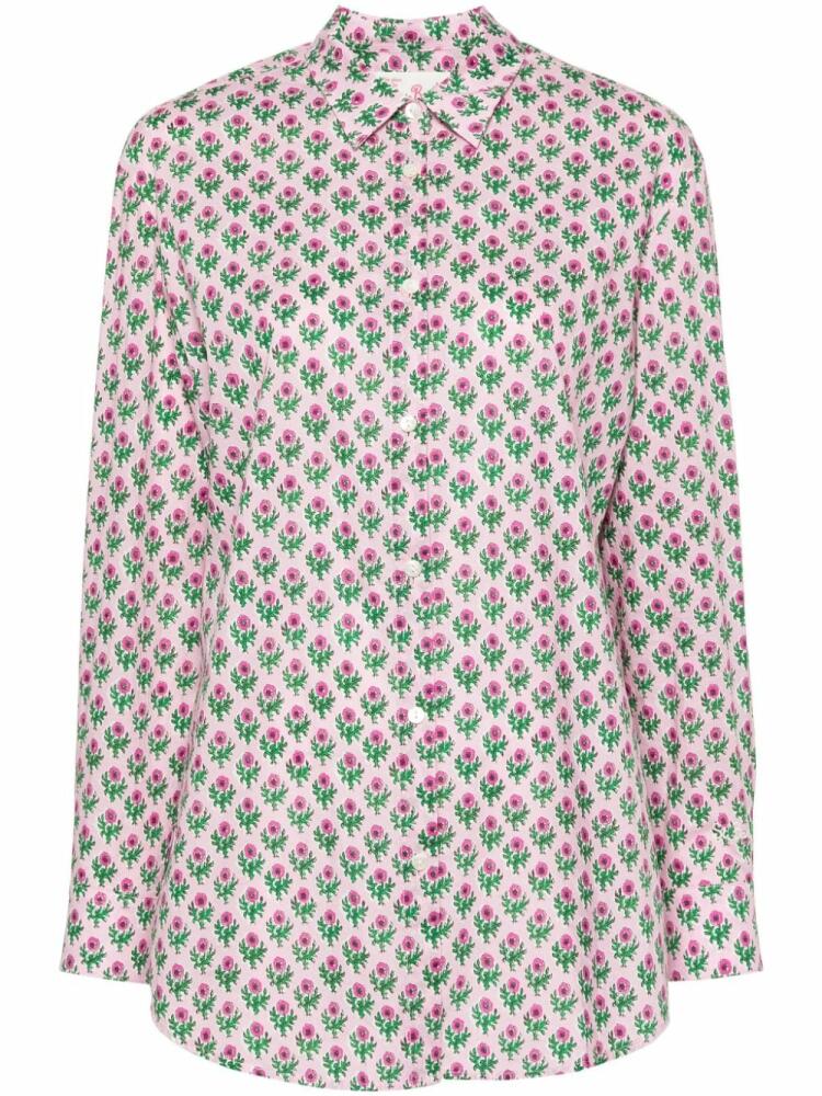 MC2 Saint Barth Brigitte floral cotton shirt - Pink Cover