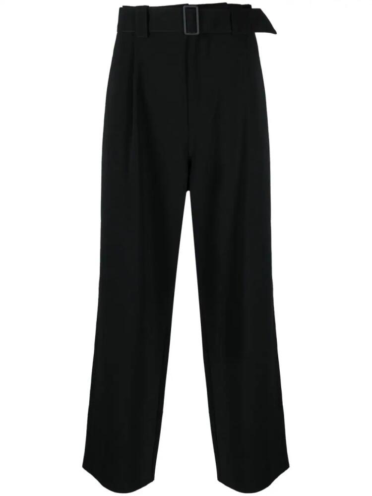 Sunnei belted wide-leg trousers - Black Cover