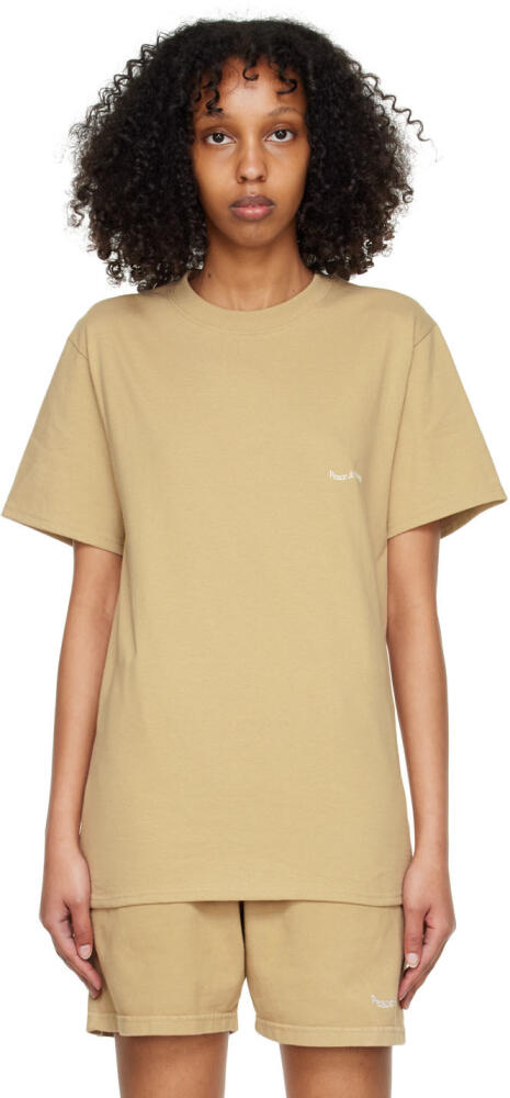 Museum of Peace & Quiet Beige Cotton T-Shirt Cover