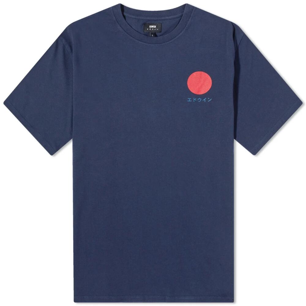 Edwin Men's Japanese Sun T-Shirt in Navy Blazer Cover