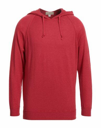 120% Lino Man Sweater Red Linen, Cashmere Cover