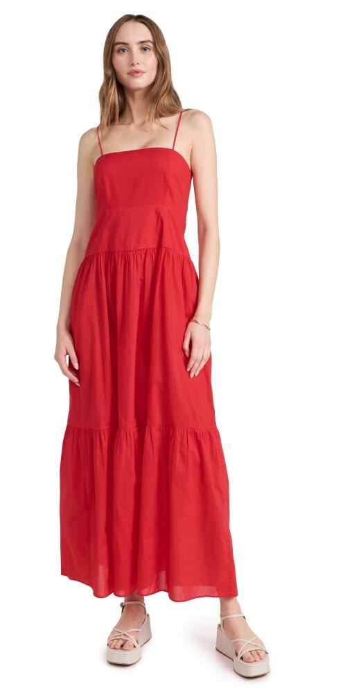 Playa Lucila Square Neck Dress Red Cover