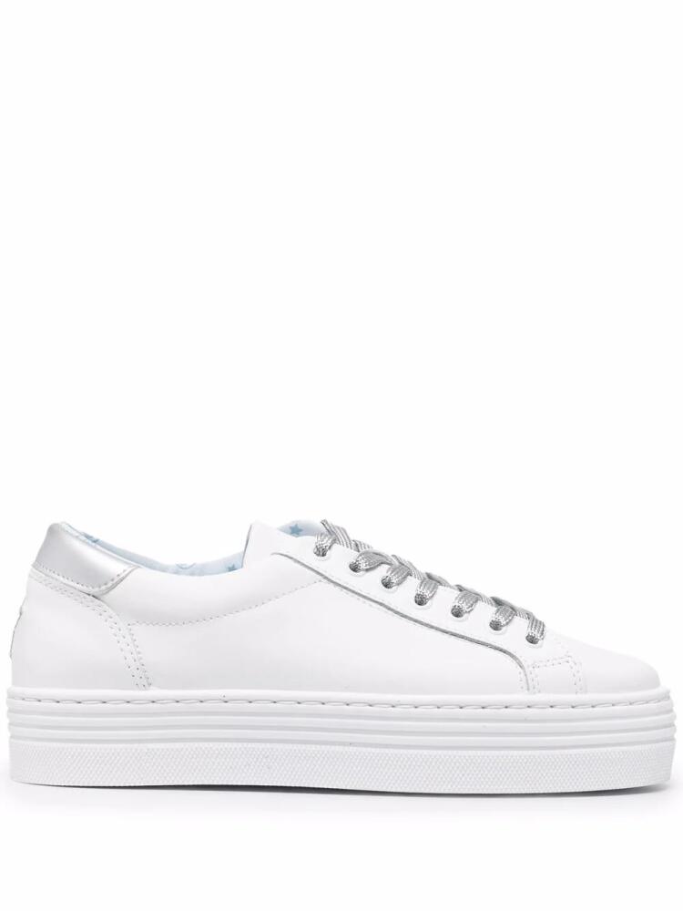 Chiara Ferragni star-patch lace-up sneakers - White Cover