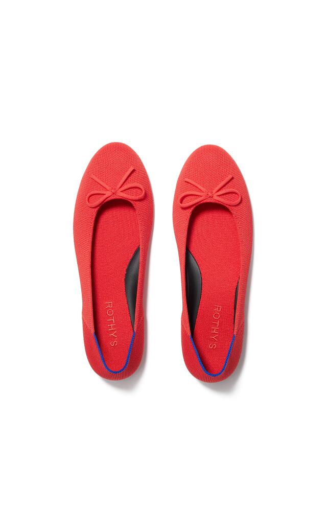 Rothy's The Ballet Flat in Glamour Red Cover