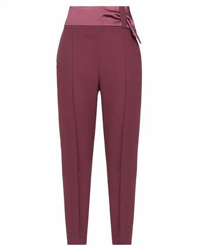 Relish Woman Pants Burgundy Polyester Cover