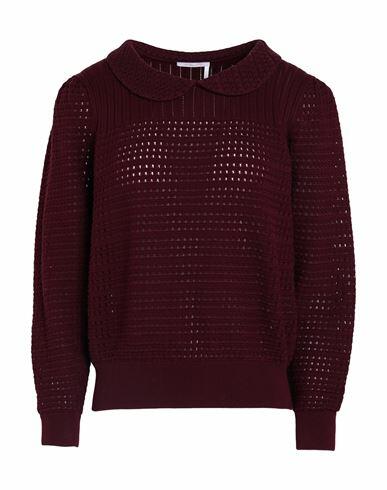 See By Chloé Woman Sweater Deep purple Cotton, Elastane, Polyamide Cover