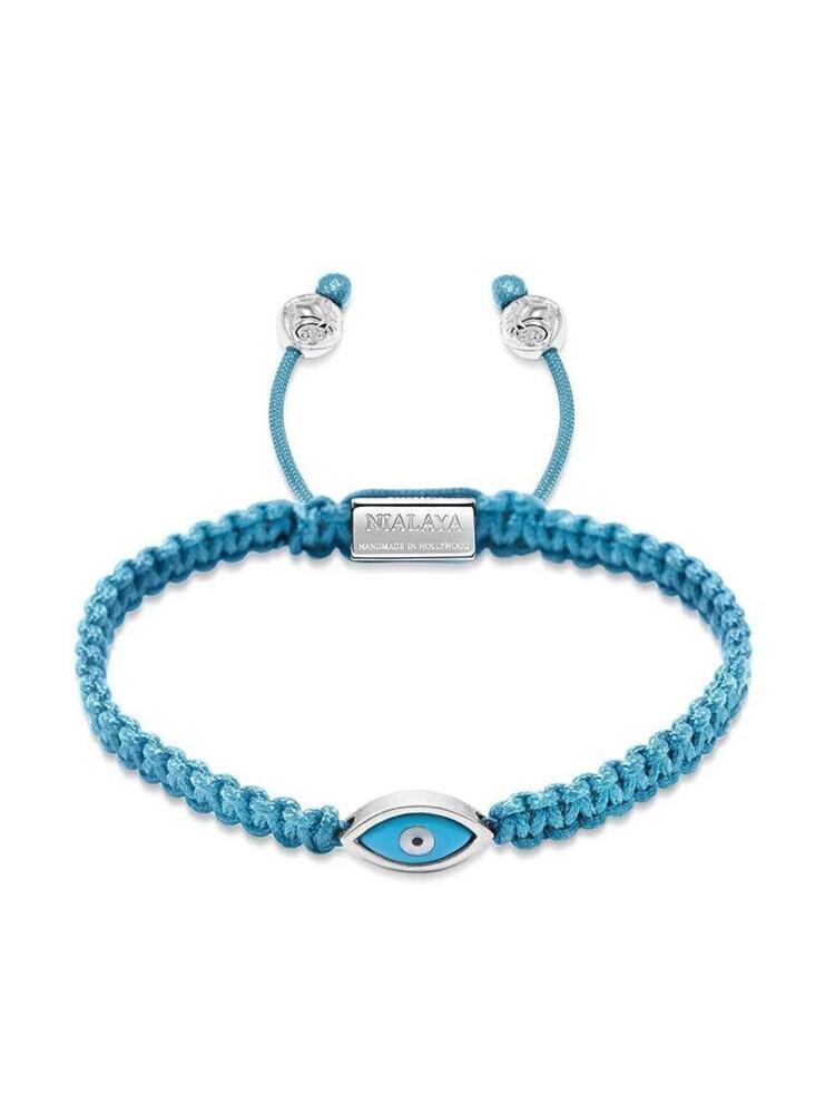 Nialaya Jewelry evil eye-charm braided bracelet - Blue Cover