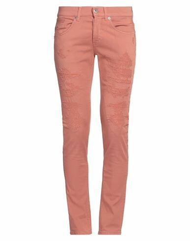 Dondup Man Pants Pastel pink Cotton, Elastomultiester, Elastane Cover