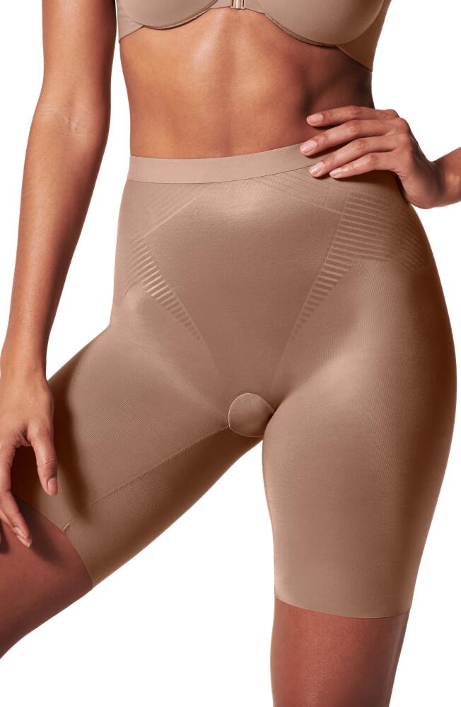 SPANX Thinstincts 2.0 Mid Thigh Shorts in Cafe Au Lait Cover