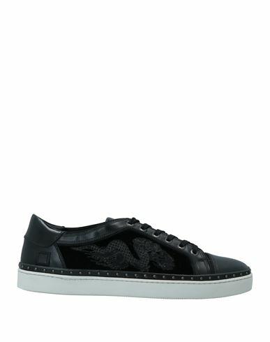 D. a.t. e. Woman Sneakers Black Soft Leather, Textile fibers Cover