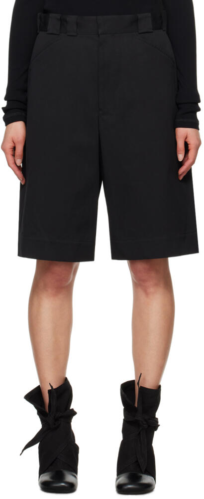 LEMAIRE Black Tailored Shorts Cover