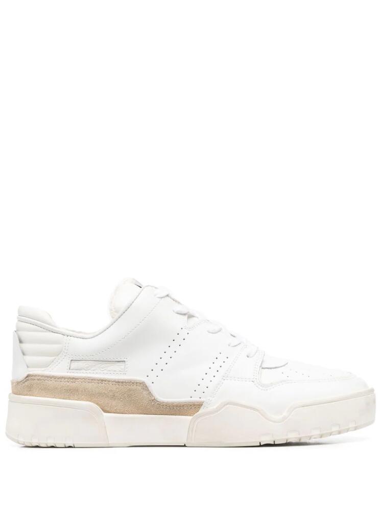 MARANT colour-block leather sneakers - White Cover