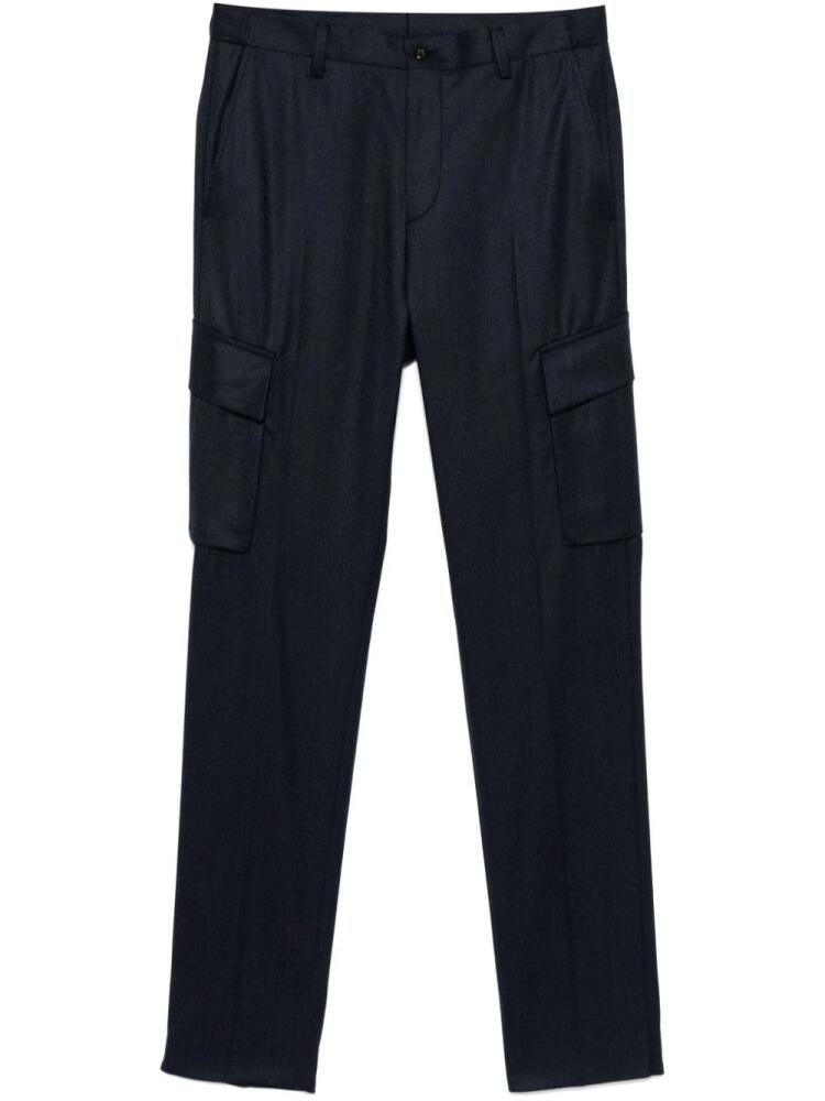 Corneliani virgin wool cargo pants - Blue Cover