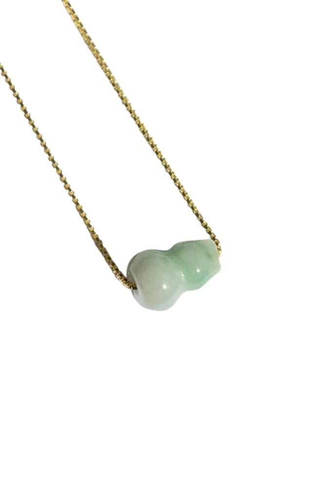 seree Mini bottle Jade pendant necklace in Light Green Cover