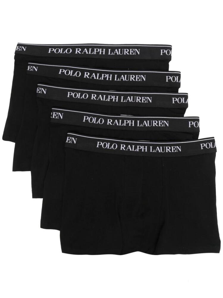 Polo Ralph Lauren logo-waist boxers (set of five) - Black Cover