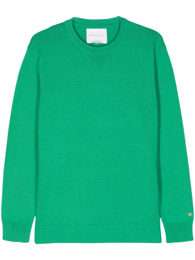 SEVEN GAUGE organic cotton jumper - Green Cover