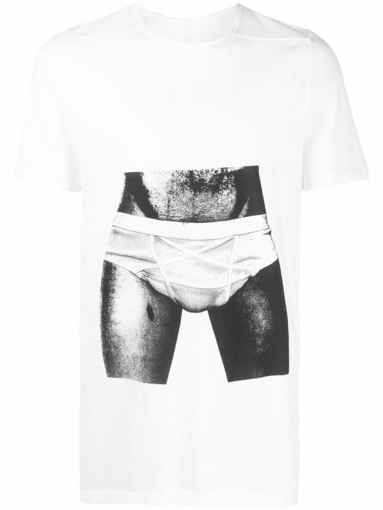 Rick Owens DRKSHDW underwear photograph T-shirt - White Cover