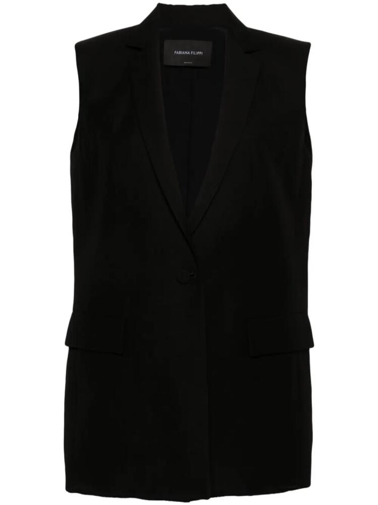 Fabiana Filippi single-breasted vest - Black Cover